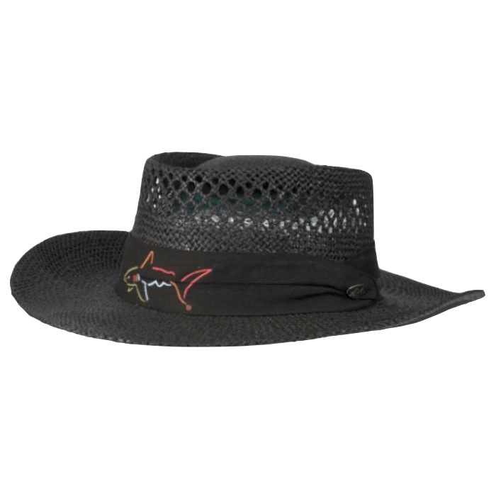 Greg Norman Black Straw Golf Hat AC001